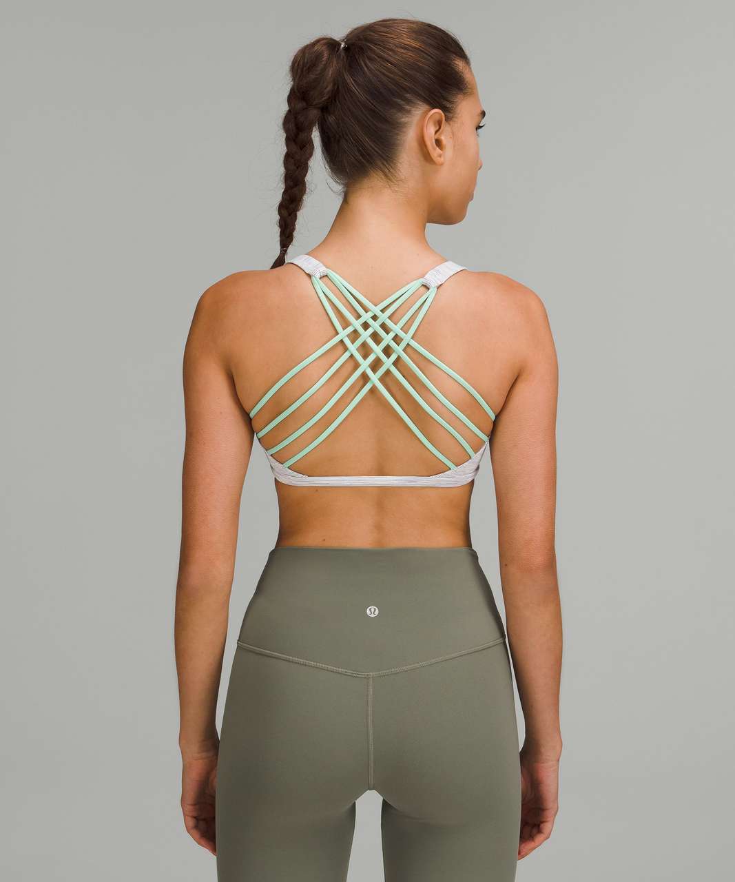 Lululemon Free to Be Bra - Wild *Light Support, A/B Cup - Wee Are From Space Nimbus Battleship / Wild Mint