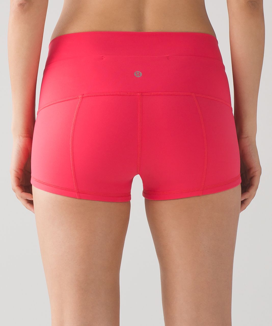 coral lululemon shorts