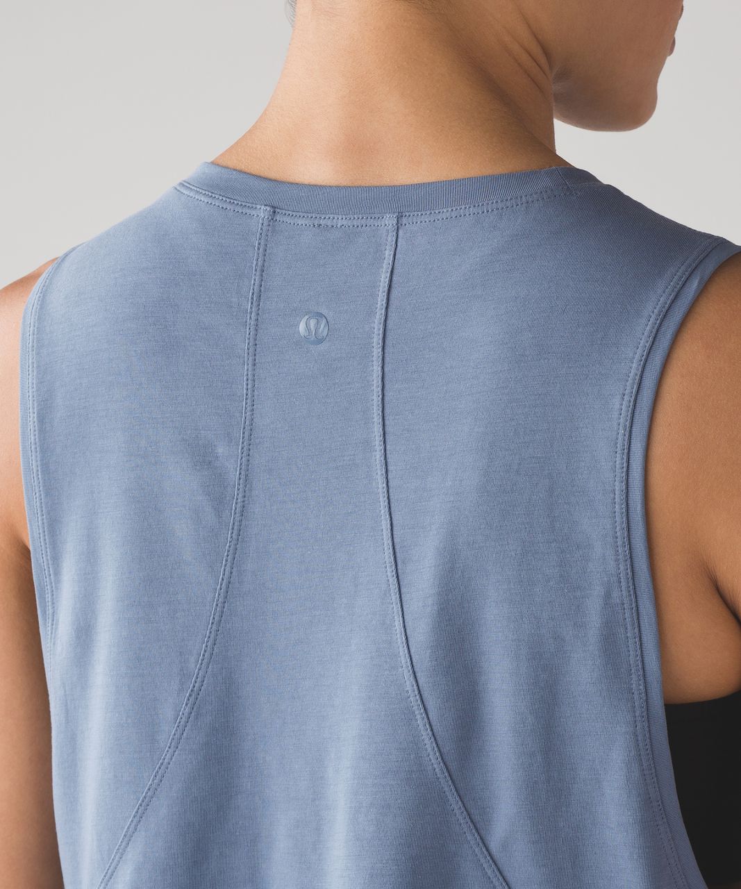 Lululemon Muscle Love Crop Tank - Blue Denim - lulu fanatics