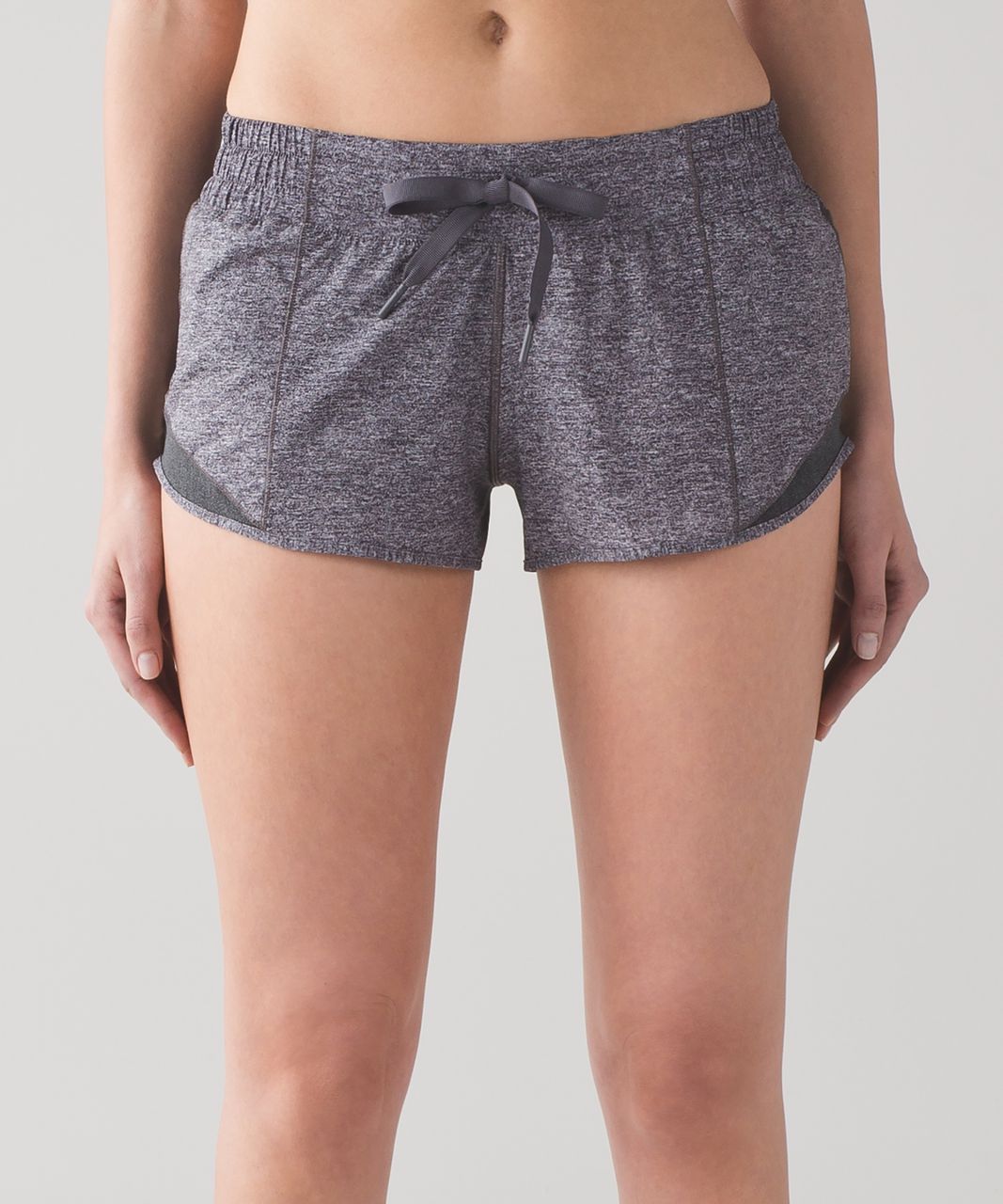 Lululemon Hotty Hot Short (2 1/2) - Heathered Black - lulu fanatics