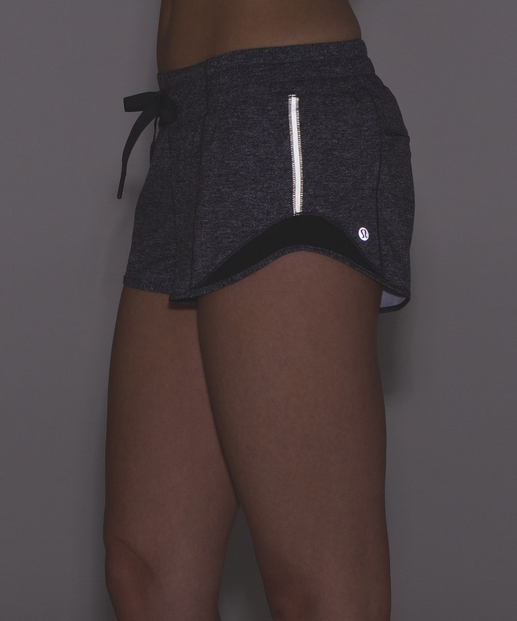 Lululemon Hotty Hot Short (2 1/2") - Heathered Black