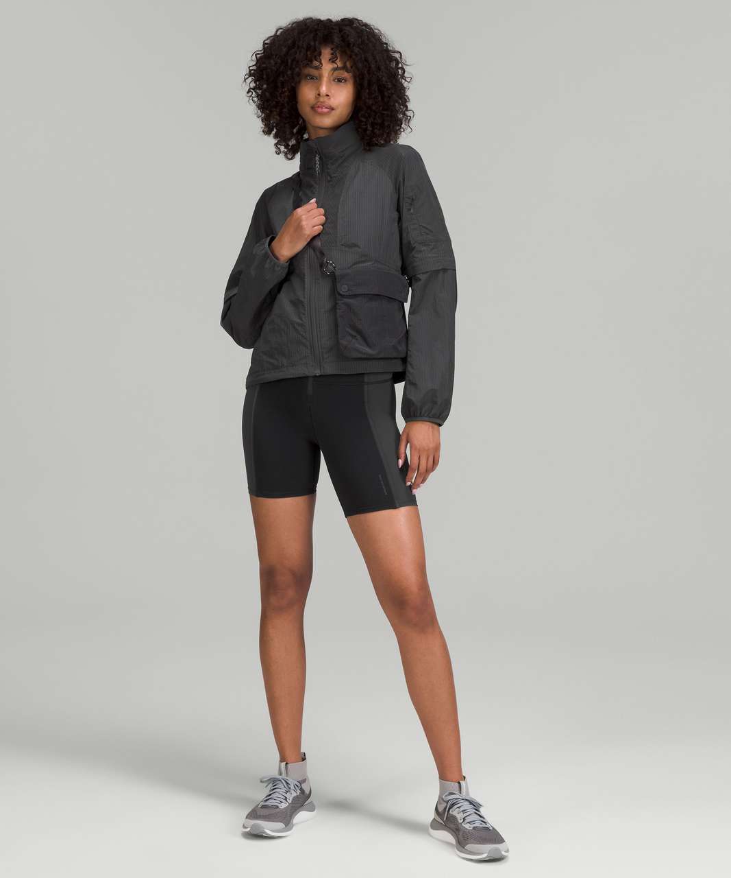 LULULEMON HIKE TO SWIM SHORT 6, BLACK/GRAPHITE GRAY, NWT $78, 4