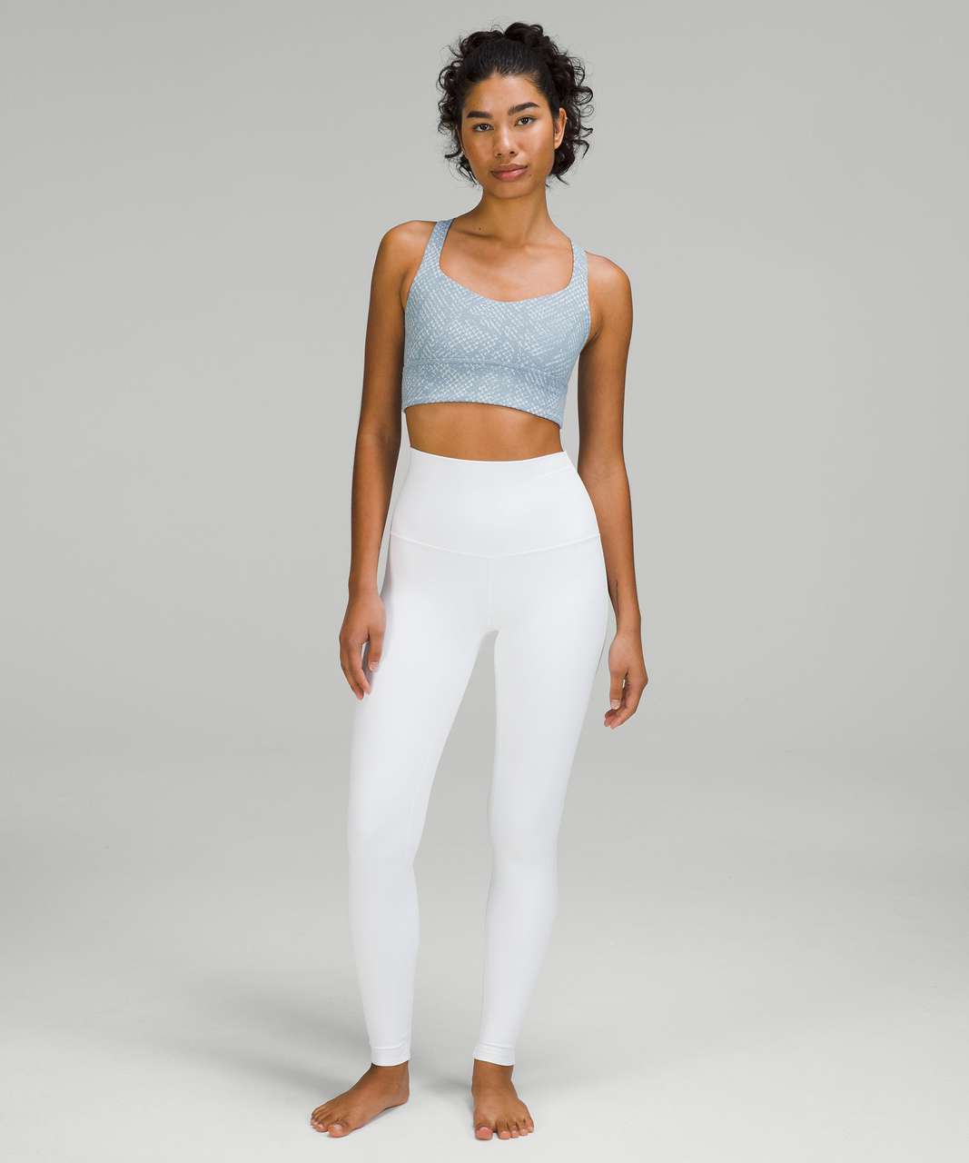 Lululemon Free to Be Longline Bra - Wild *Light Support, A/B Cup - Reptilia Jacquard Chambray Starlight