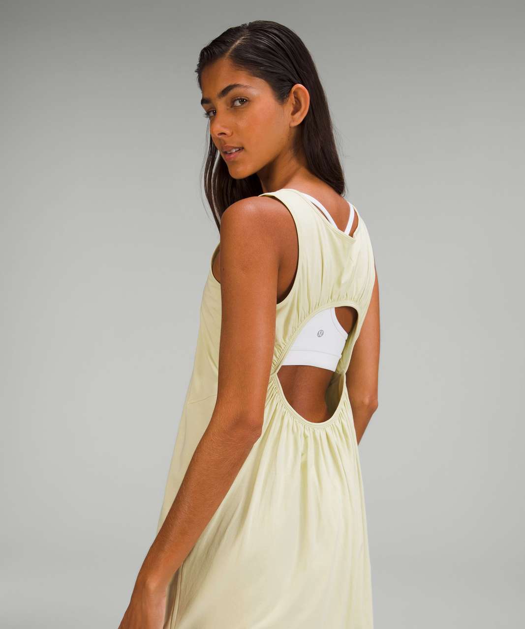 Lululemon Pima Cotton Open-Back Midi Dress - Dewy