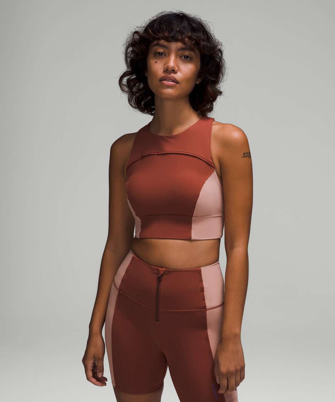 image trick finds] LAC (autumn orange), Front-Gather yoga bra (strawberry  milkshake), dance studio crop (ancient copper), align HR short 6 (contour  / dusty clay) : r/lululemon