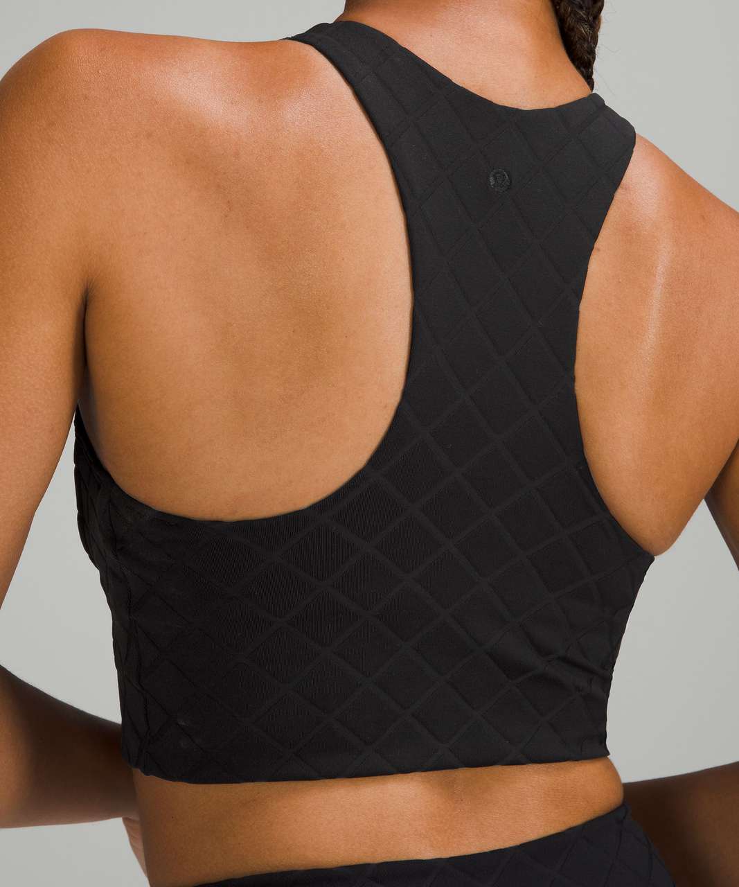 Lululemon Diamond Grid Swim Top *C/D Cup - Black