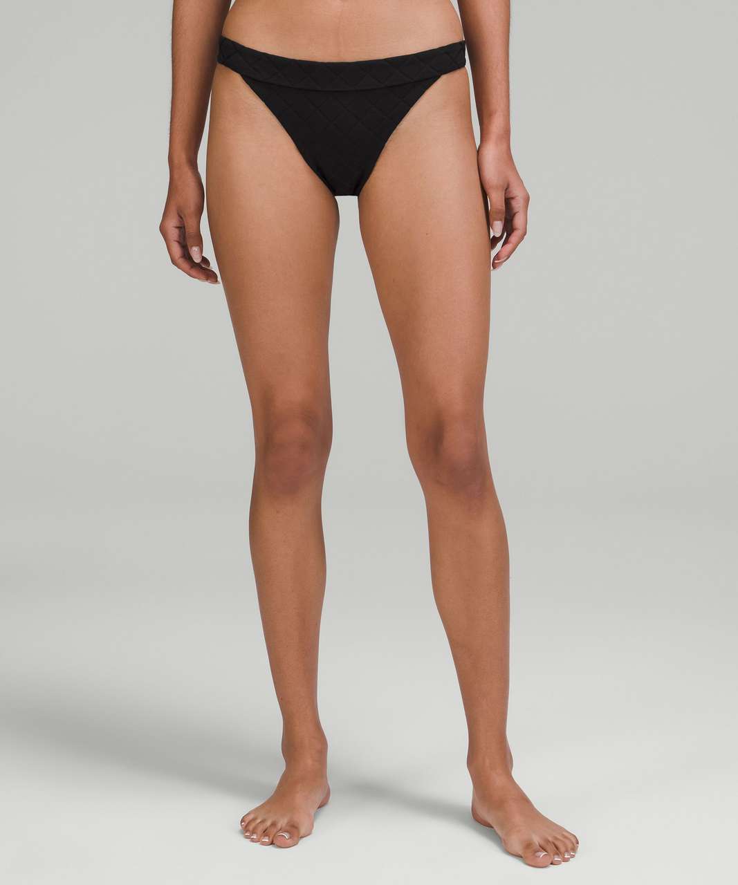 Lululemon Diamond Grid Skimpy-Fit Swim Bottoms - Black