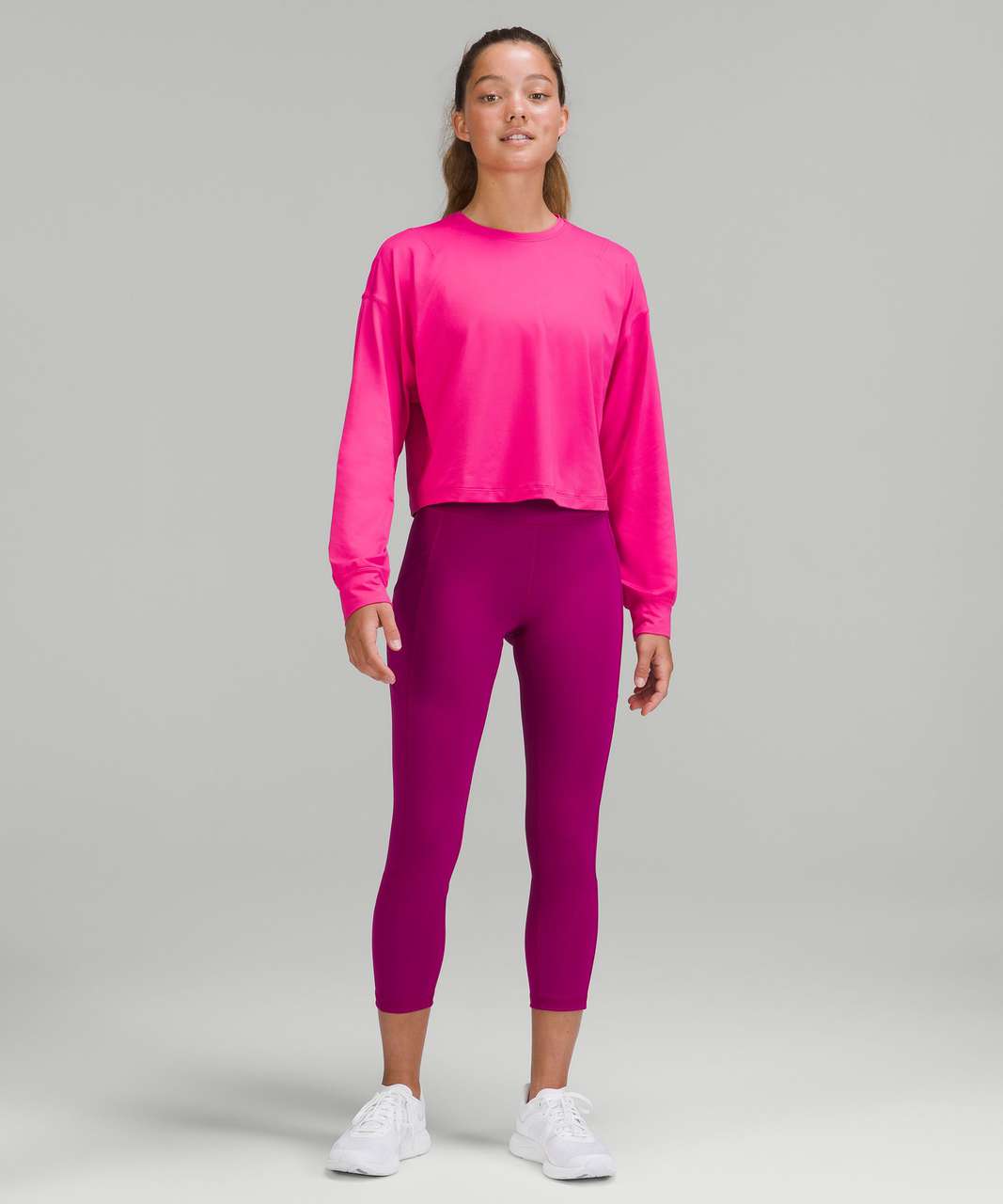 Lululemon Abrasion-Resistant Training Long Sleeve Shirt - Sonic Pink