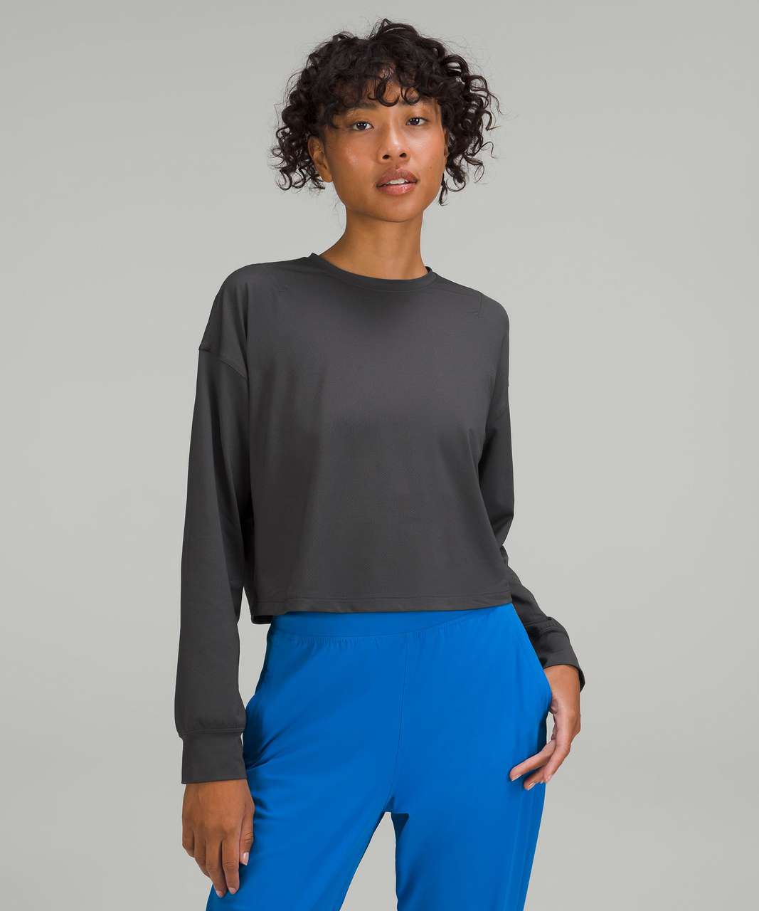 Lululemon Abrasion-Resistant Training Long Sleeve Shirt - Graphite