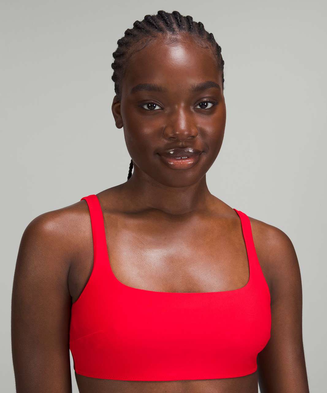 Lululemon Waterside Square-Neck Swim Top *B/C Cup - True Red