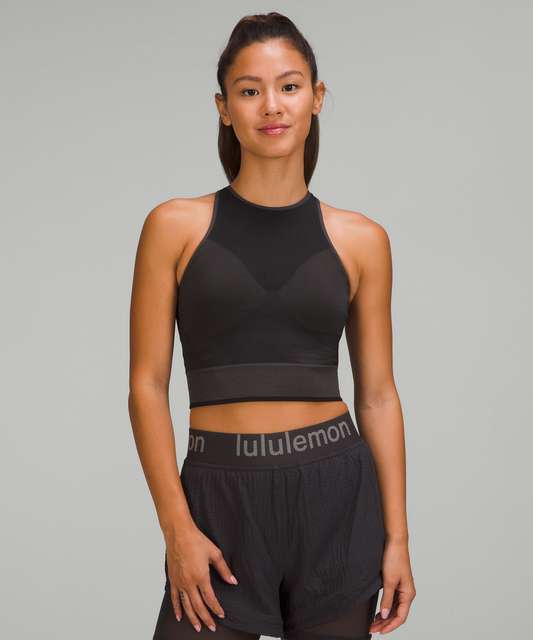 Lululemon Seamless Mesh Supportive Training Tank Top - Poolside - lulu  fanatics