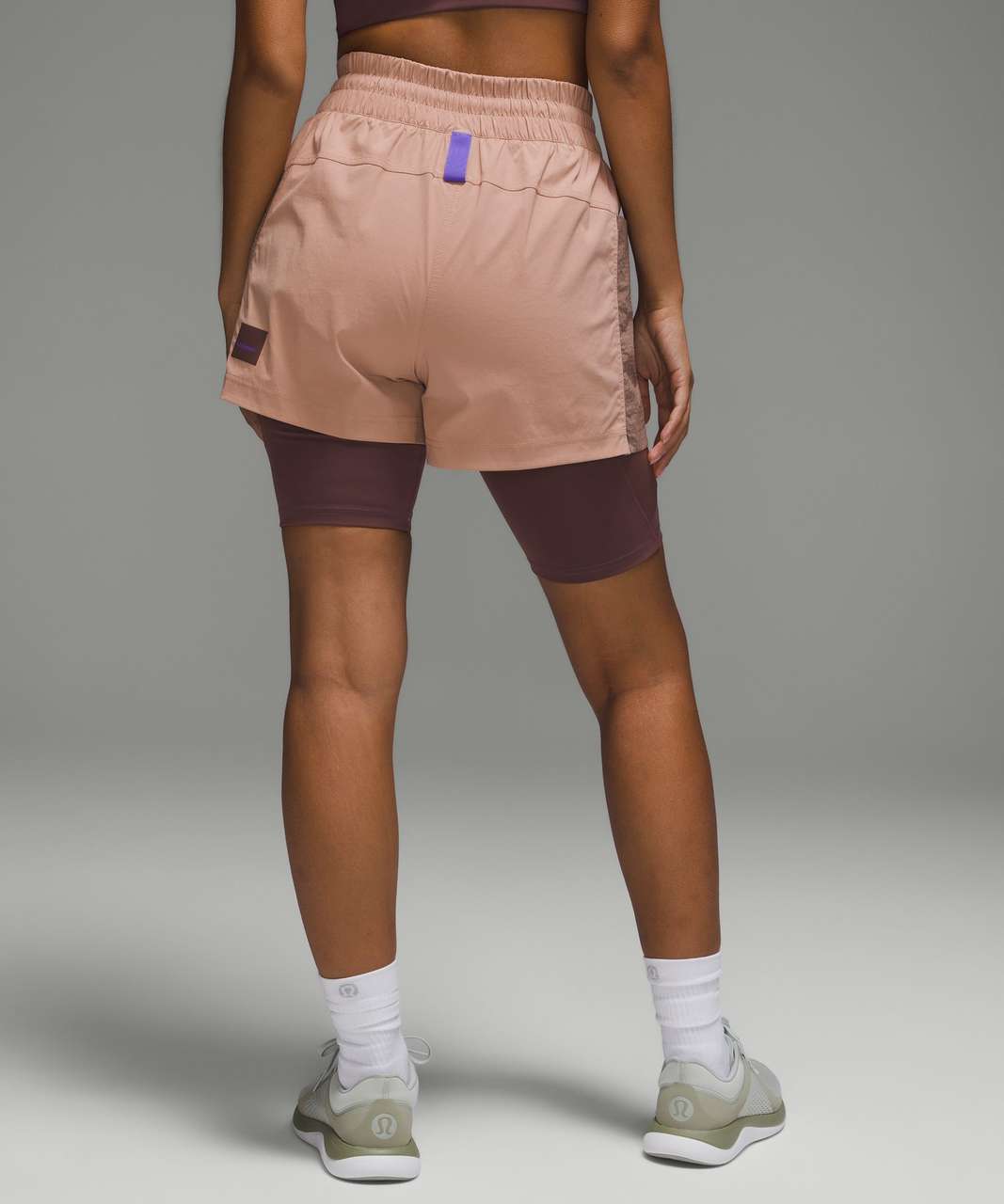 Lululemon Drop-In Pocket High-Rise Hiking Short 4" - Pink Clay