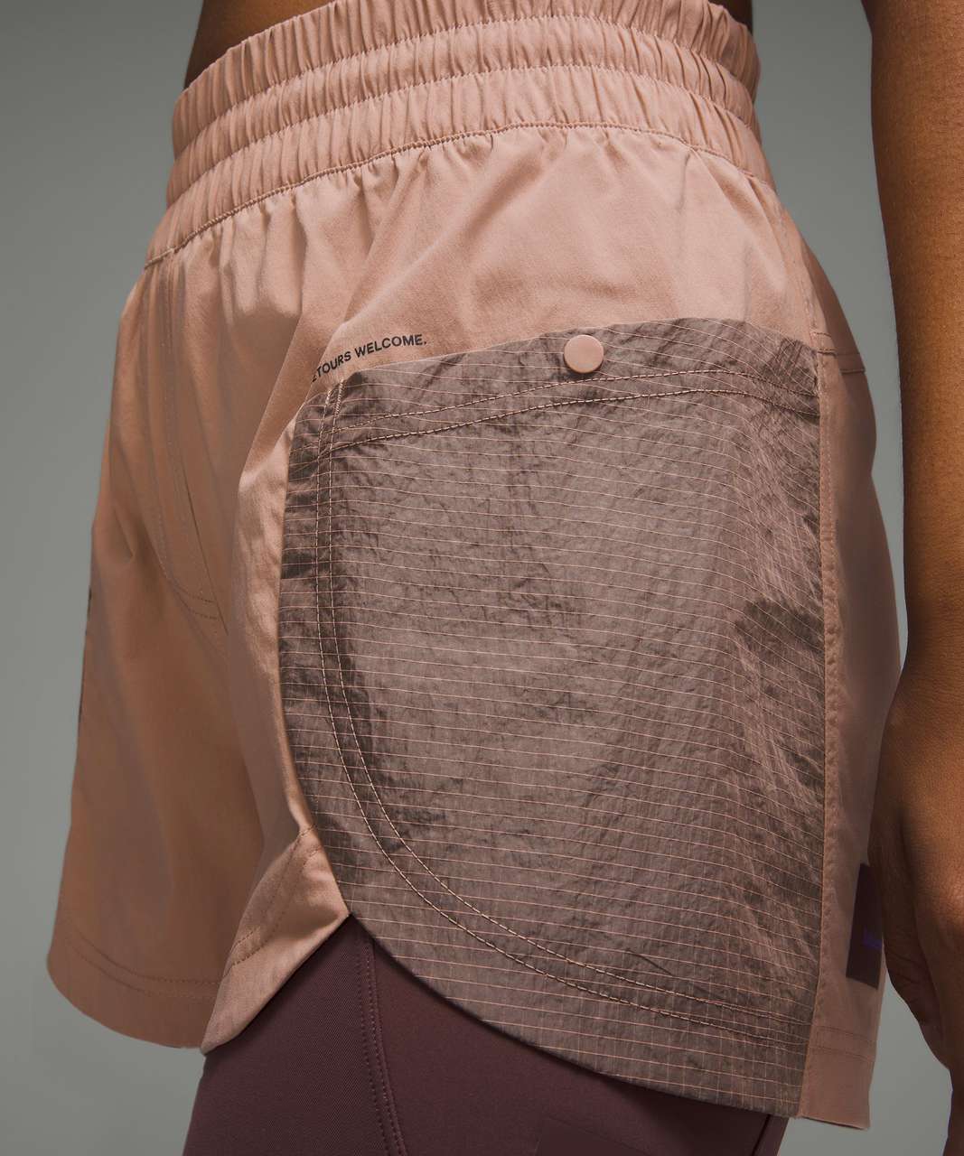 Lululemon Drop-In Pocket High-Rise Hiking Short 4" - Pink Clay