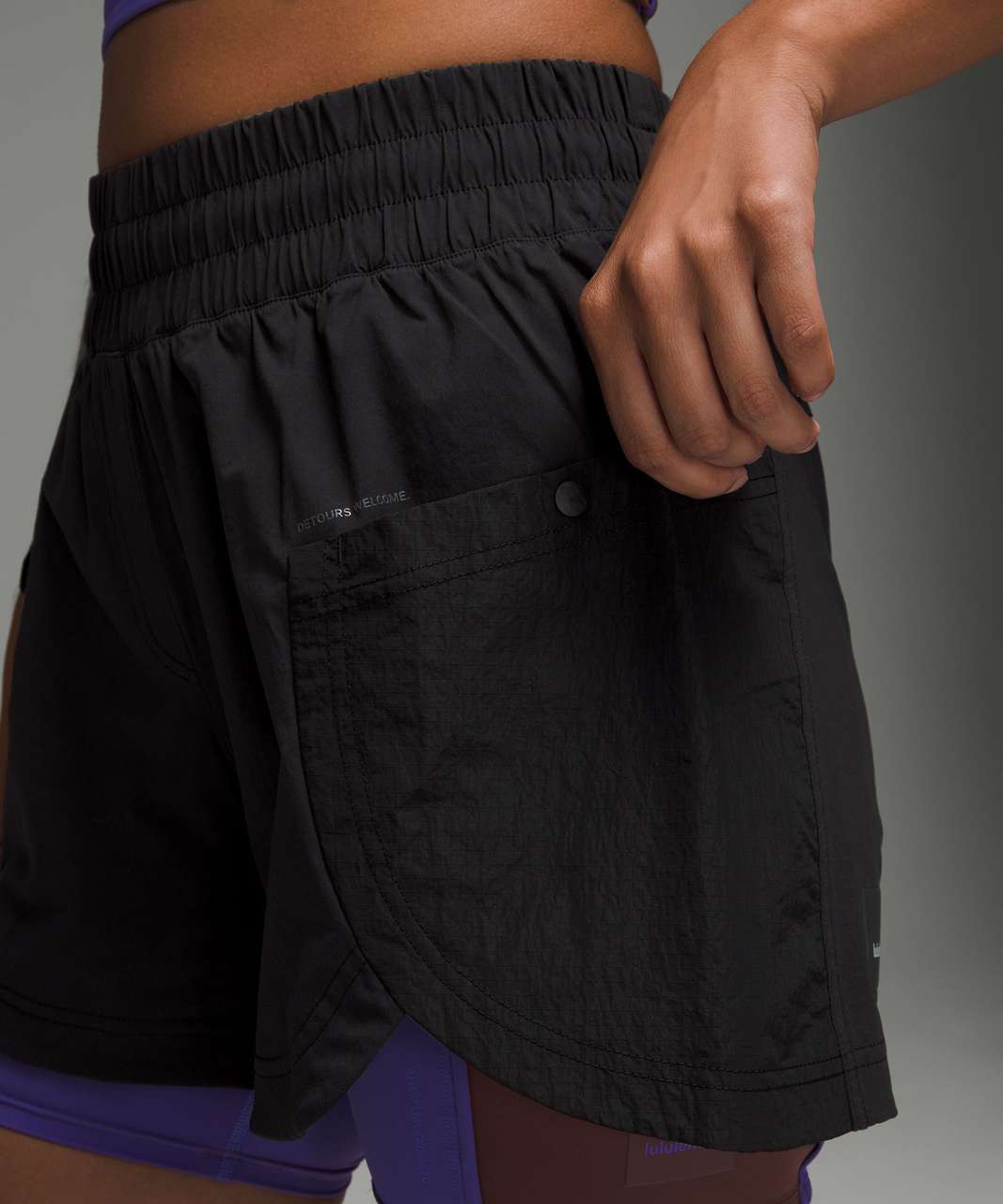 Lululemon Drop-In Pocket High-Rise Hiking Short 4 - Black - lulu