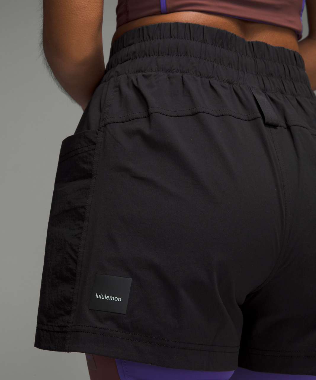 Lululemon Drop-In Pocket High-Rise Hiking Short 4" - Black