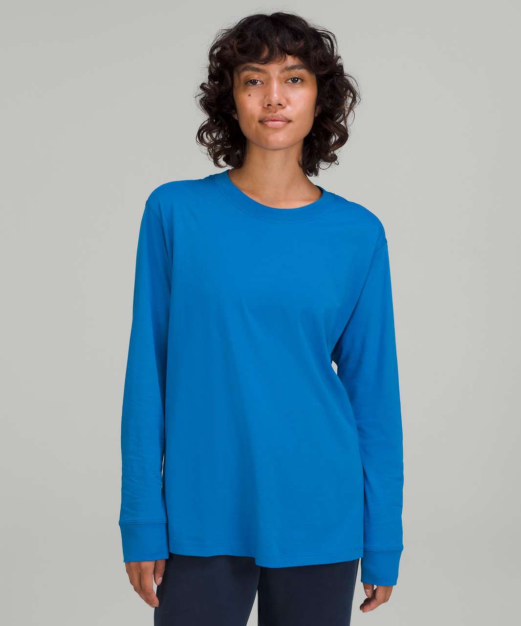 Long Sleeve Yoga Shirt Shakti, Blue-Breeze