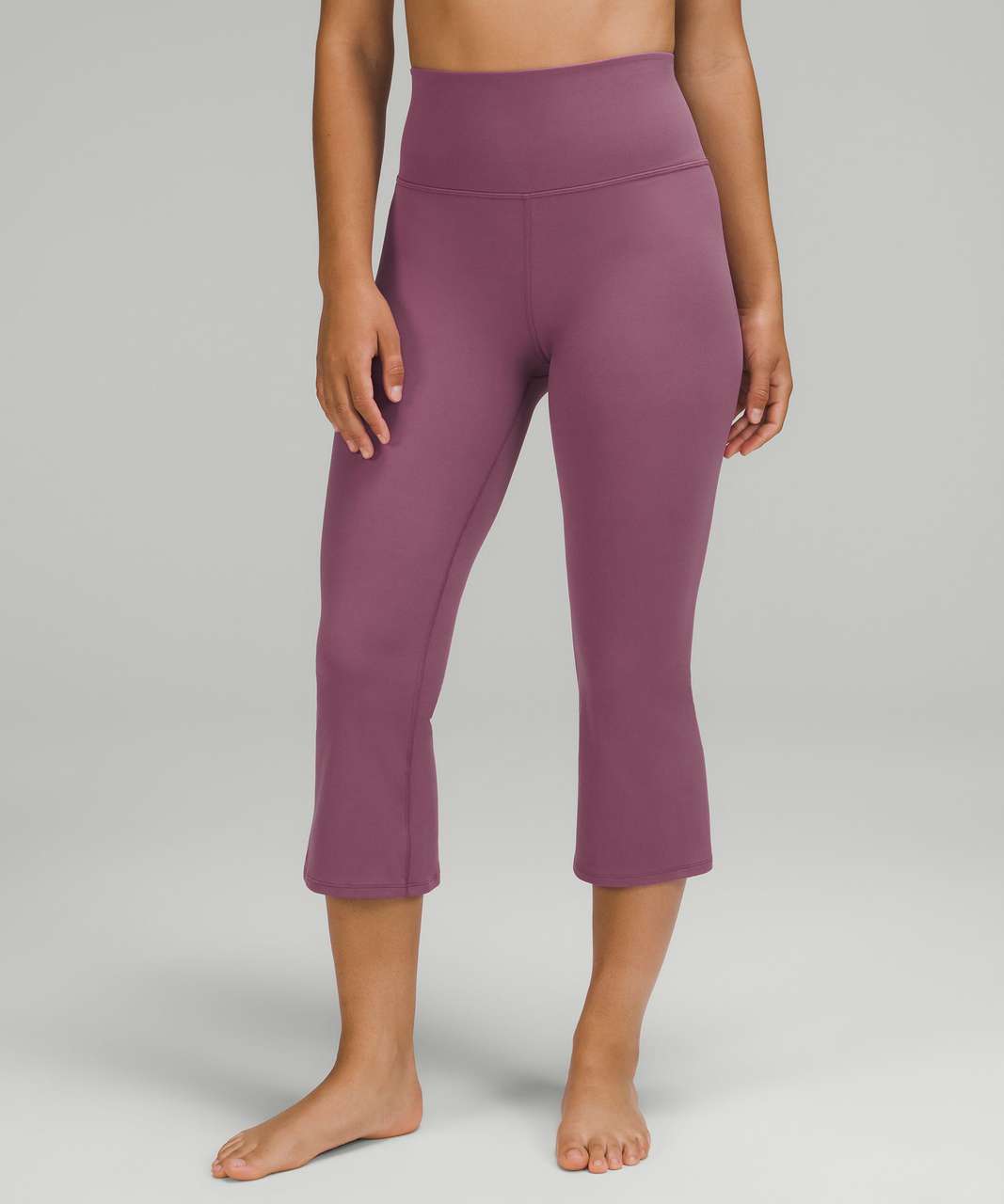 Lululemon Add Flare High-Rise Crop 21 - Vintage Plum - lulu fanatics