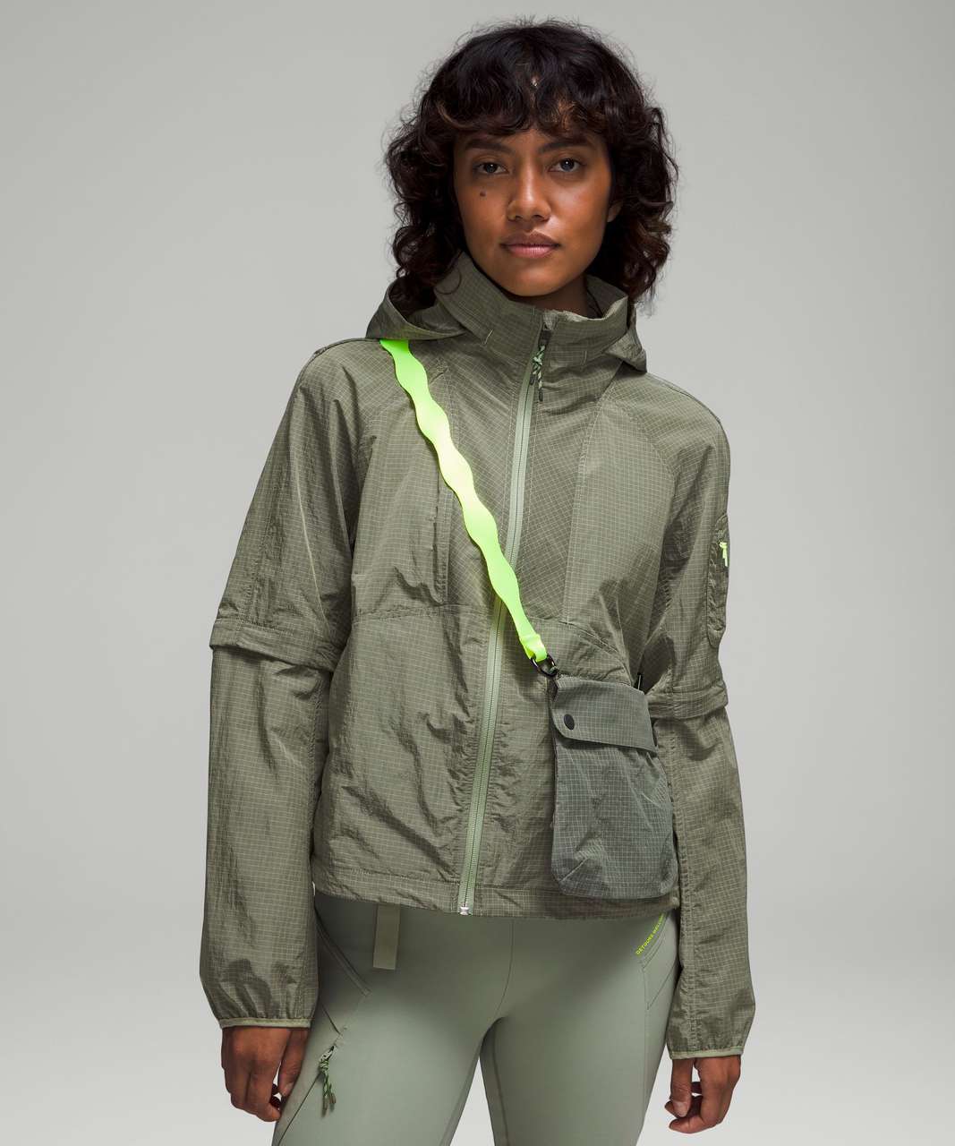 Lululemon Convertible Ripstop Hiking Jacket - Laurel Green