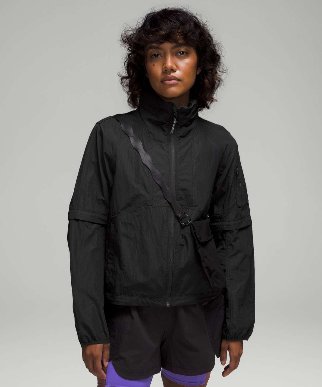 Lululemon Convertible Ripstop Hiking Jacket - Black