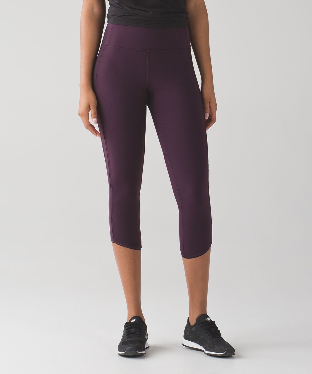 Lululemon Deep Breath Crop (21" ) - Black Cherry