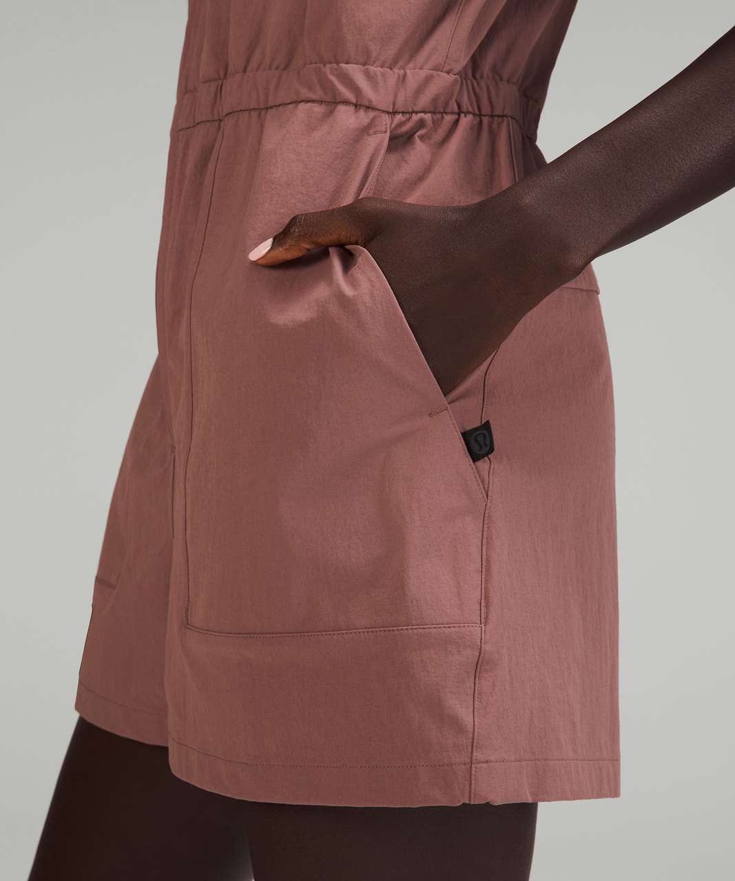 Lululemon lab Zip-Front Collared Romper - Twilight Mauve