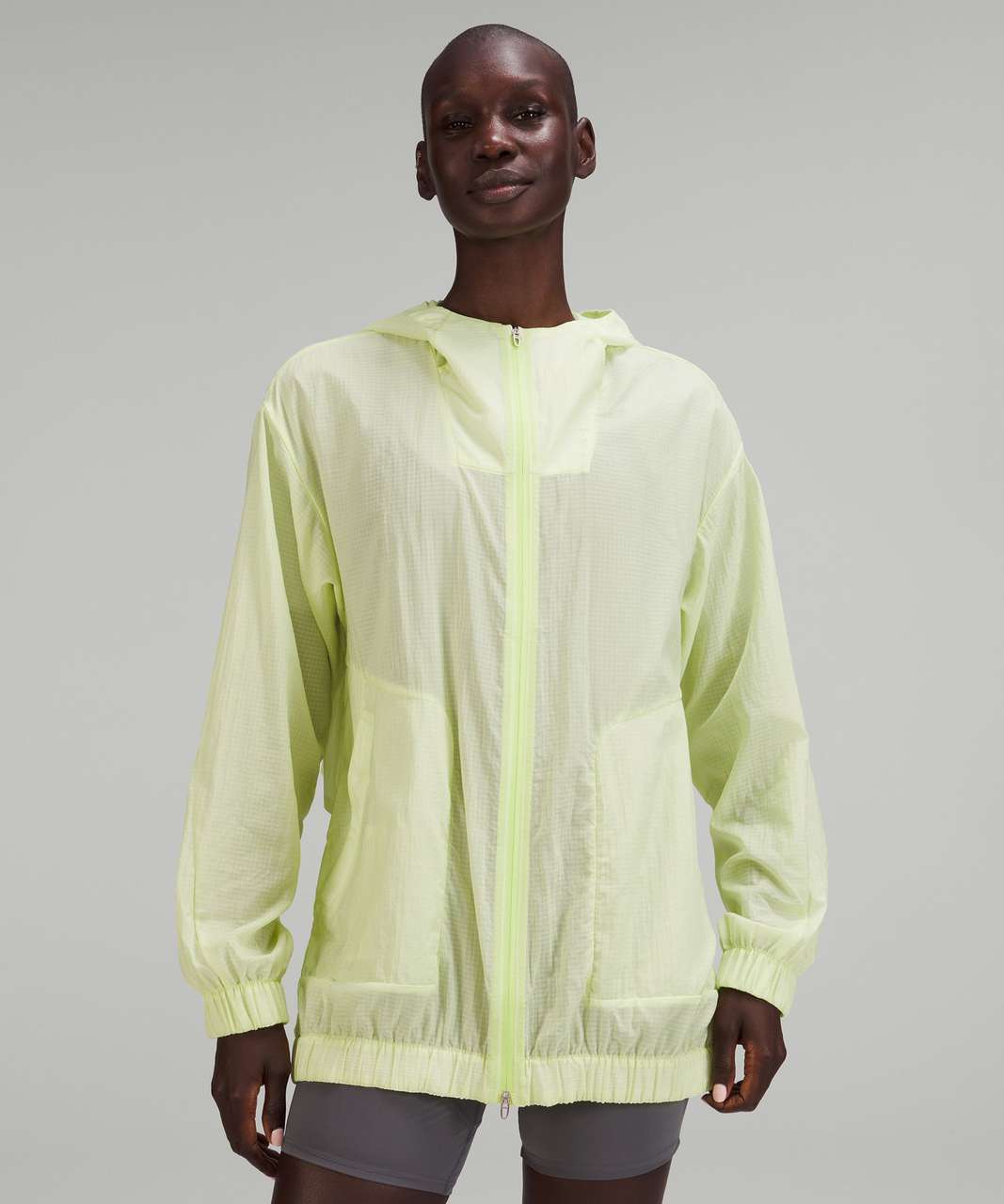 Lululemon lab Translucent Hooded Jacket - Crispin Green