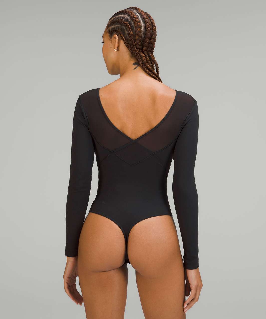 Black Velvet Bodysuit - Long Sleeve Bodysuit - Striped Bodysuit - Lulus