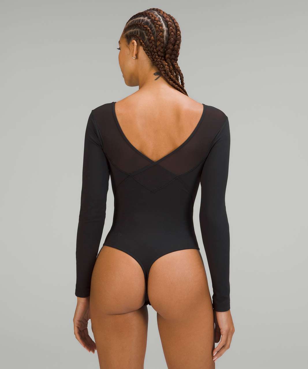 Lululemon Gleam and Glow Bodysuit - Black - lulu fanatics