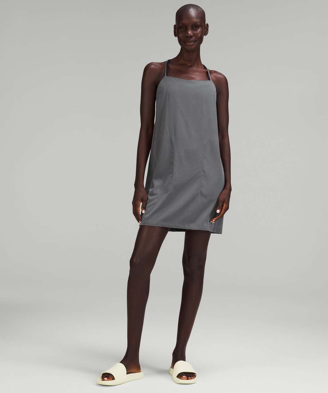 Lululemon Lahar Dress *lululemon lab - Heathered Black - lulu fanatics