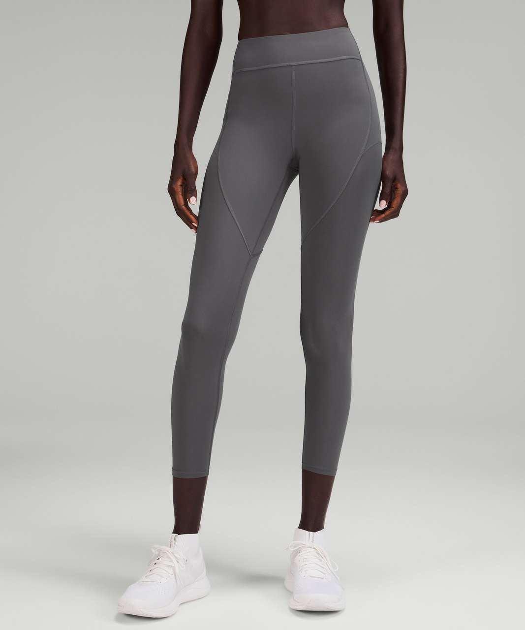 Lululemon Black High Rise Compression Leggings Mesh Sides