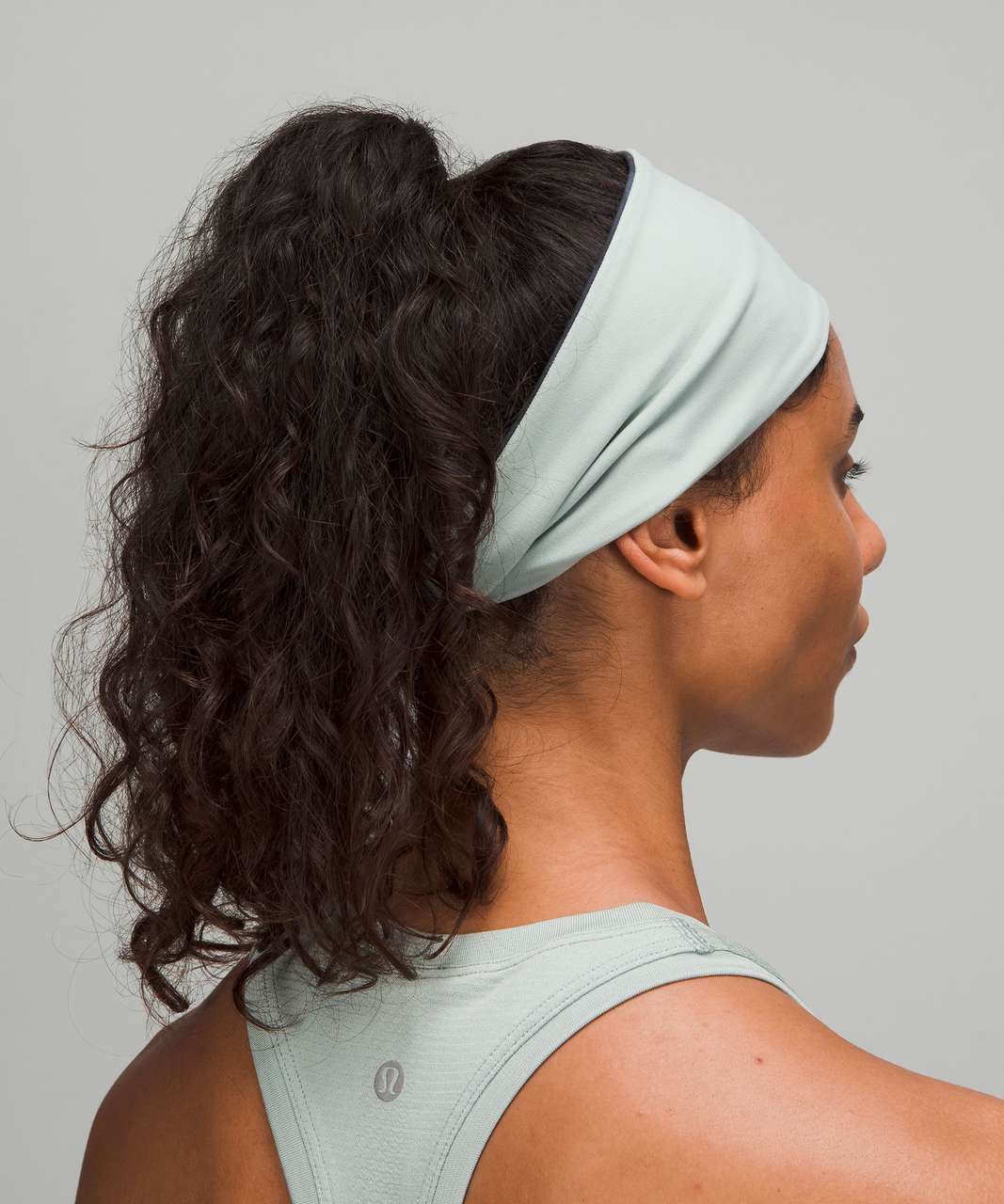 Lululemon Fringe Fighter Headband - Diamond Dye Silver Blue Tidewater Teal Graphite Grey / Silver Blue