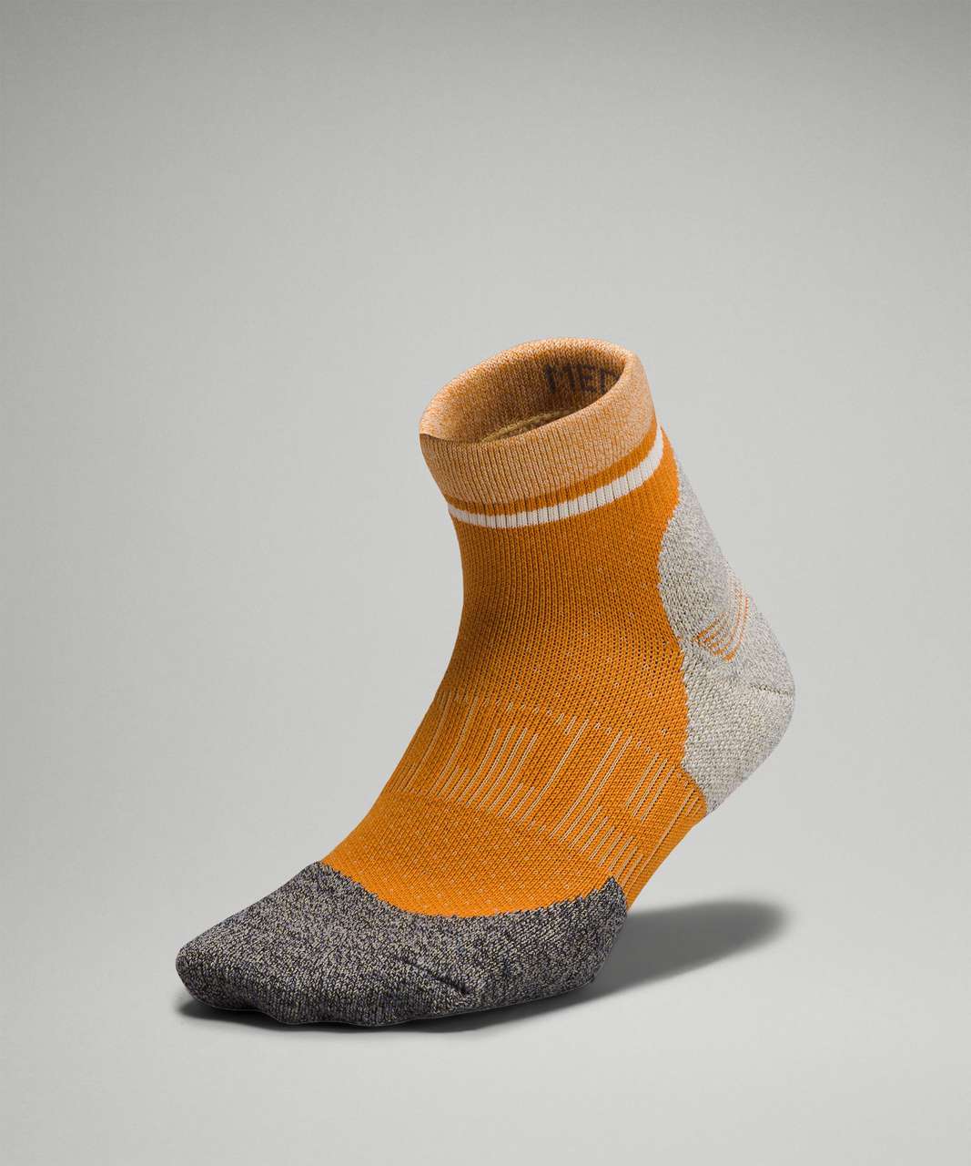 Lululemon Power Stride Hiking Ankle Sock - Golden Sand / Autumn Orange