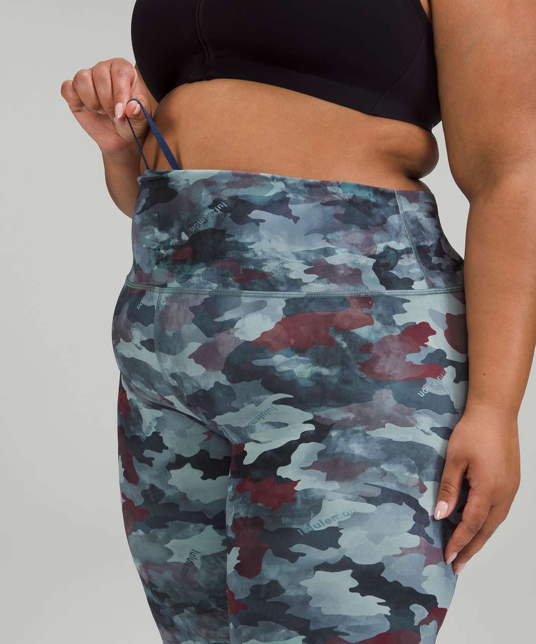 Lululemon Wunder Train High-Rise Tight 25 - Heritage Camo Wash Mineral  Blue Multi - lulu fanatics