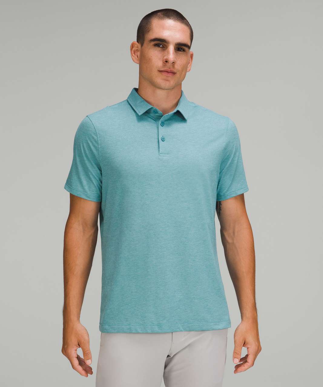 Lululemon Evolution Short Sleeve Polo Shirt - Heathered Crest