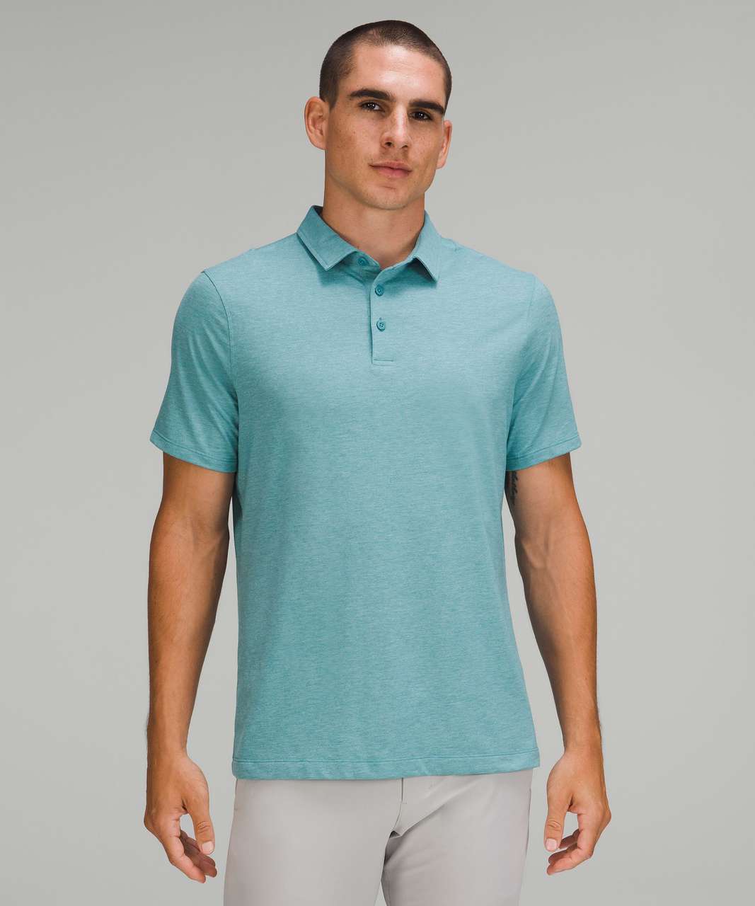 Lululemon Evolution Short Sleeve Polo Shirt - Smoked Spruce - lulu