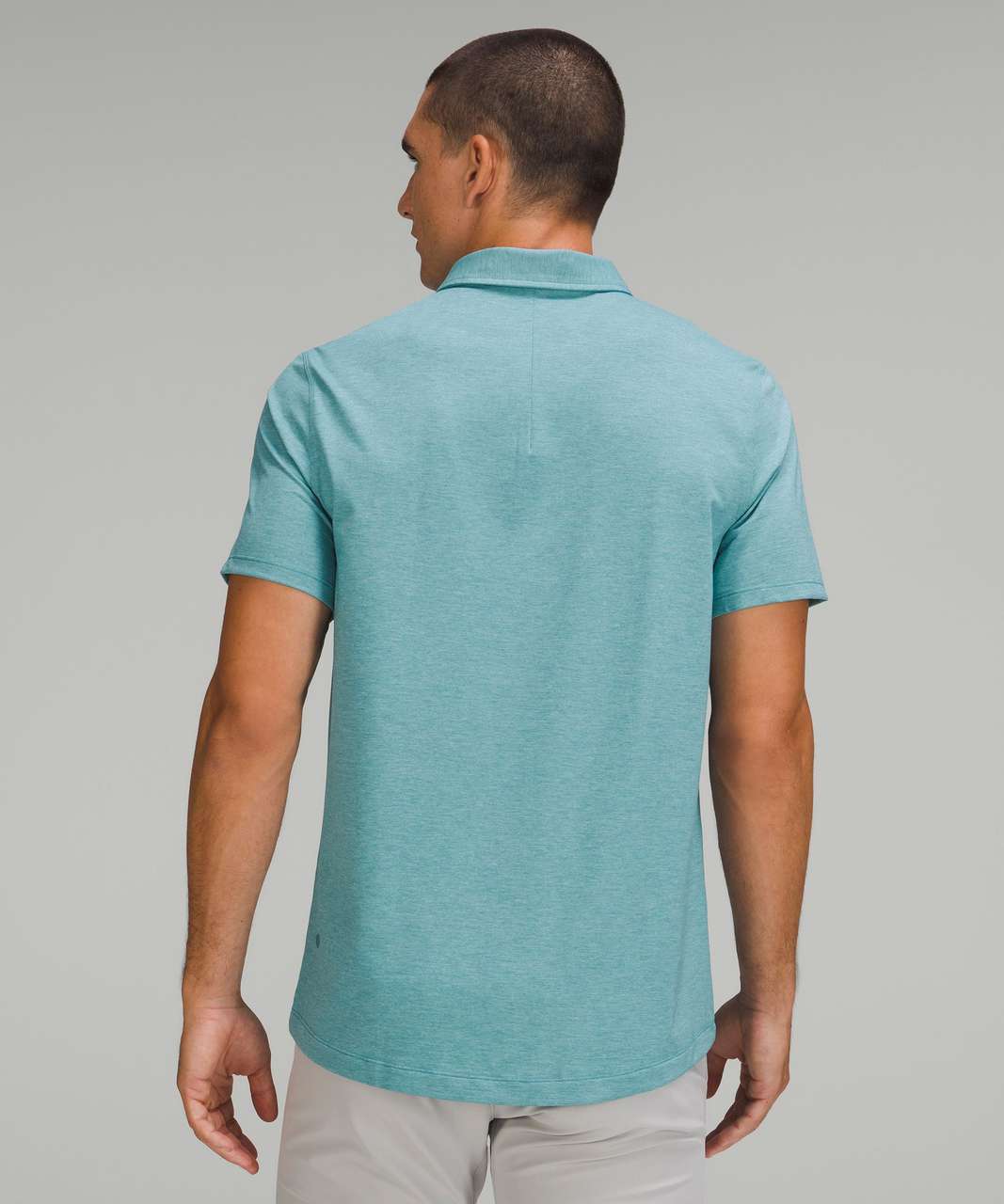 Lululemon Evolution Long Sleeve Polo - Heathered Vapor - lulu fanatics