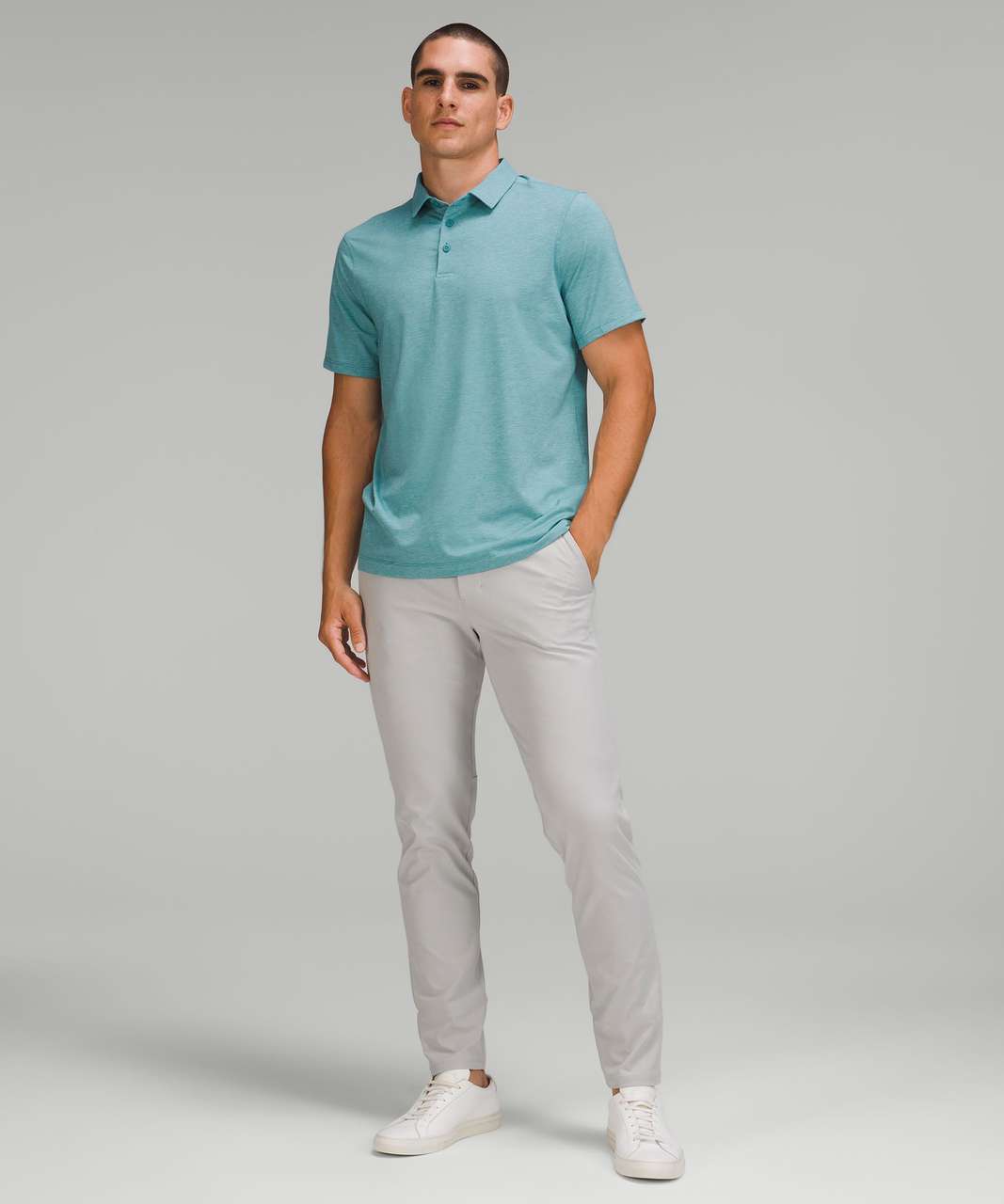 Lululemon Evolution Short Sleeve Polo Shirt - Heathered Crest - lulu ...