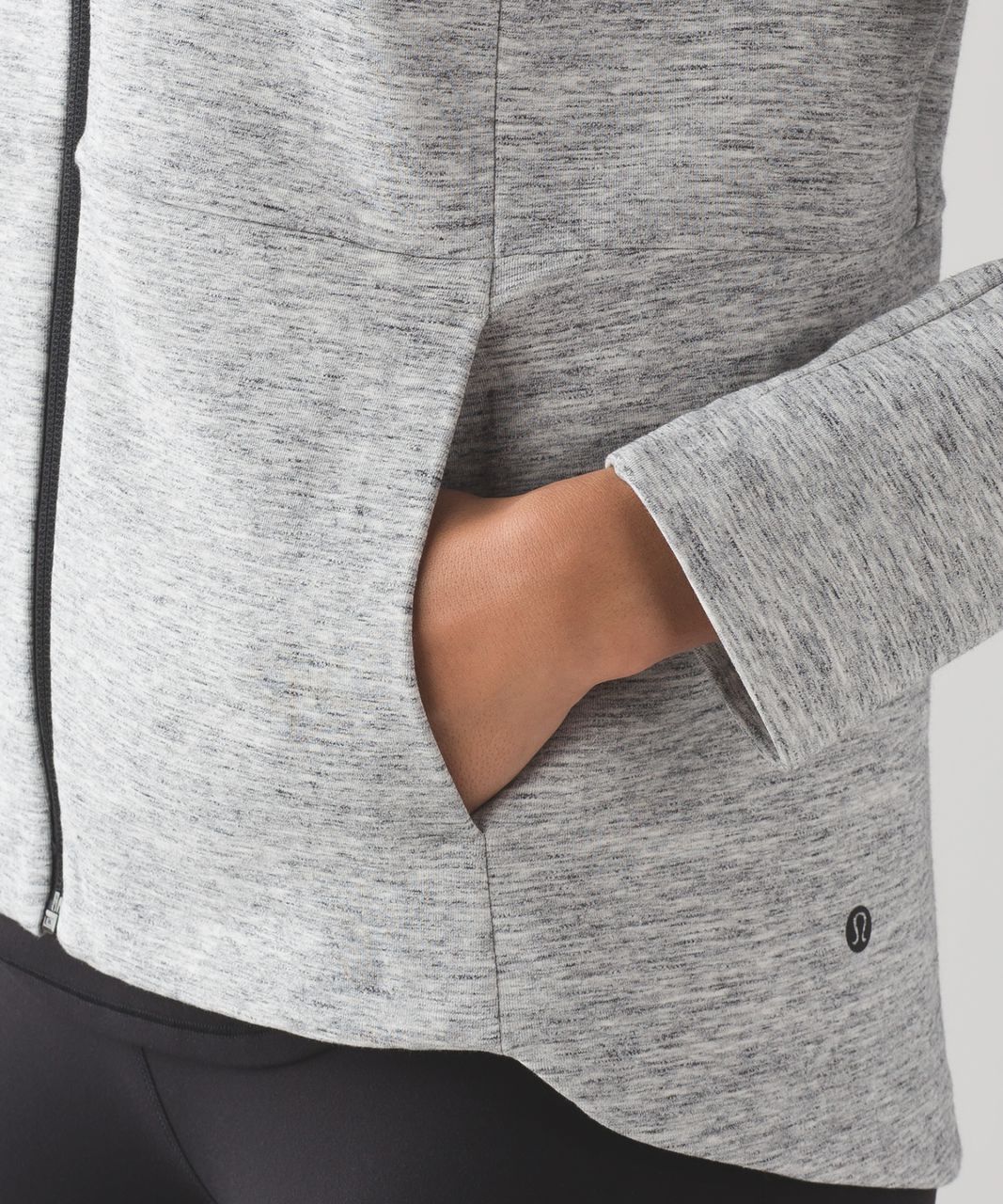 Lululemon Going Places Jacket - Heathered Space Dyed Medium Grey / Black