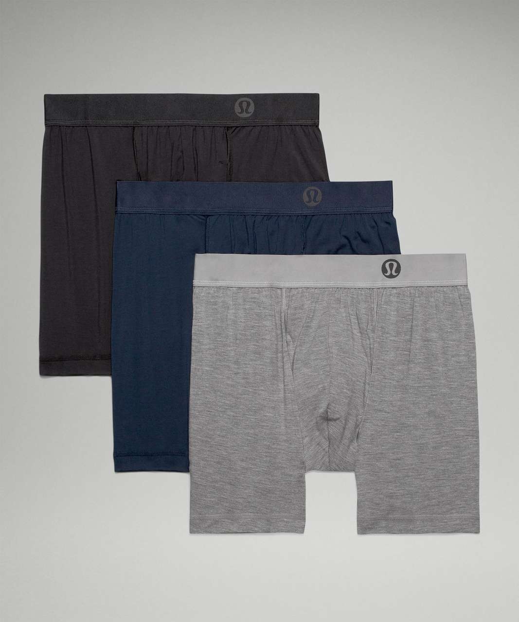 LULULEMON, Always In Motion 3 Pack Boxers, Men, Black/Grey/Navy