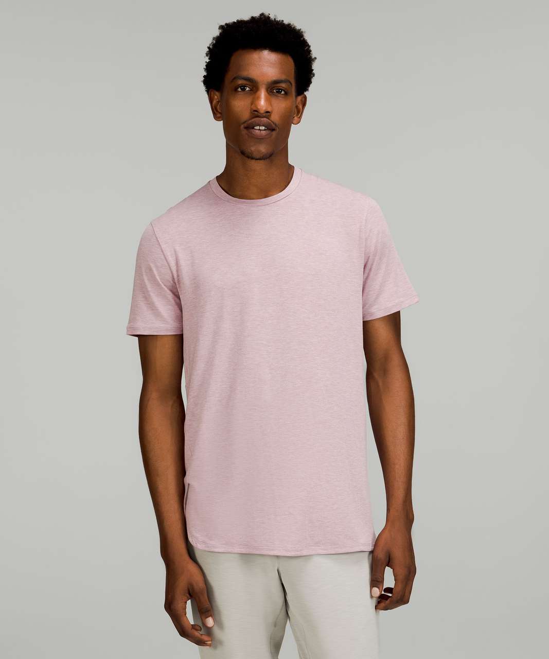 Lululemon Balancer Short Sleeve Shirt - Heathered Dusty Rose - lulu fanatics