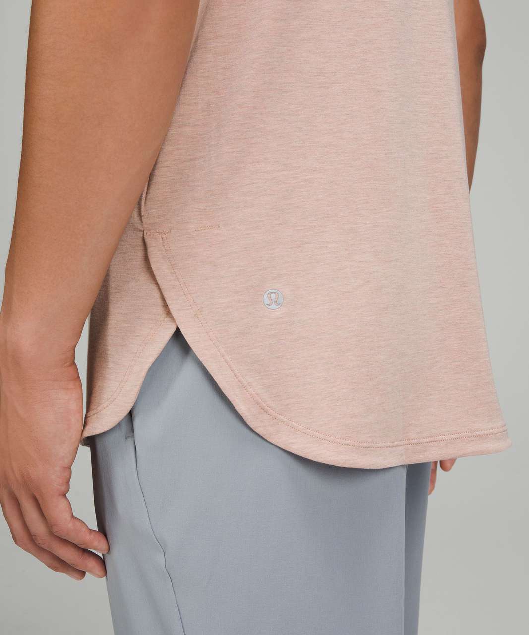 Lululemon Balancer Short Sleeve Shirt - Heathered Dusty Rose - lulu fanatics