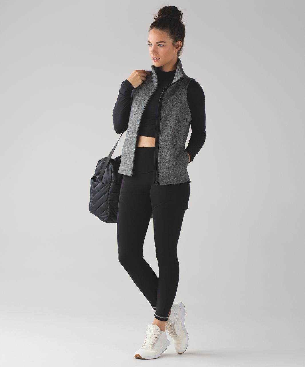 Lululemon Going Places Vest - Heathered Speckled Black / Black