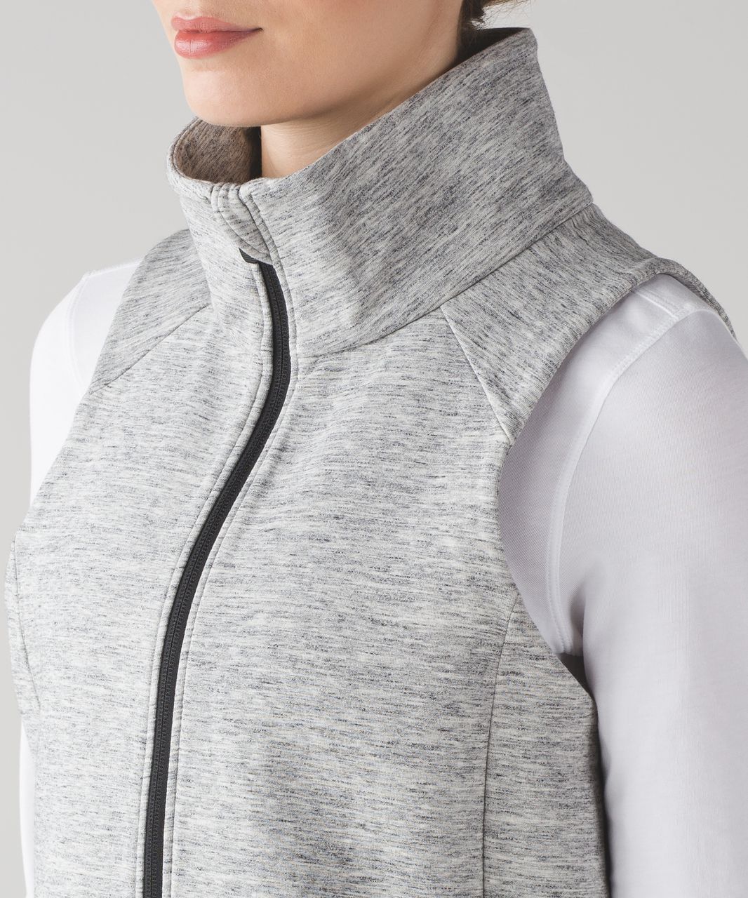 Lululemon Going Places Vest - Heathered Space Dyed Medium Grey / Black