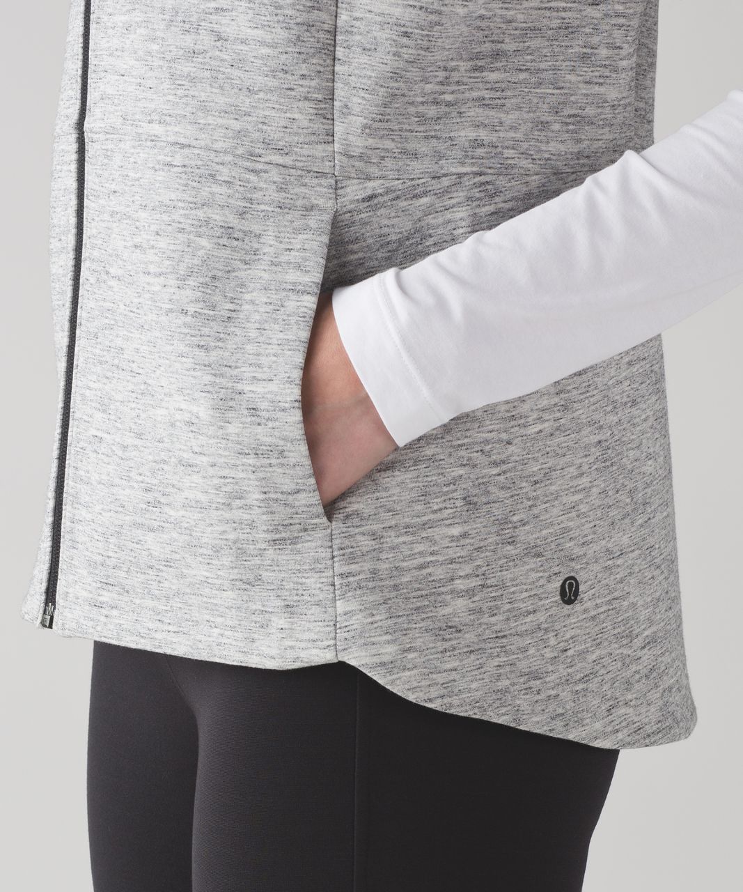 Lululemon Going Places Vest - Heathered Space Dyed Medium Grey / Black