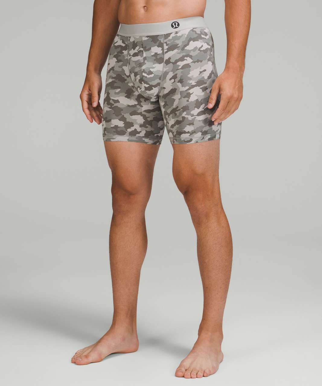 Lululemon Always In Motion Long Boxer 7" 5 Pack - Lunar Rock / Heathered Core Medium Grey / Heritage 365 Camo Mini Seal Grey Multi / Graphite Grey / Cassis