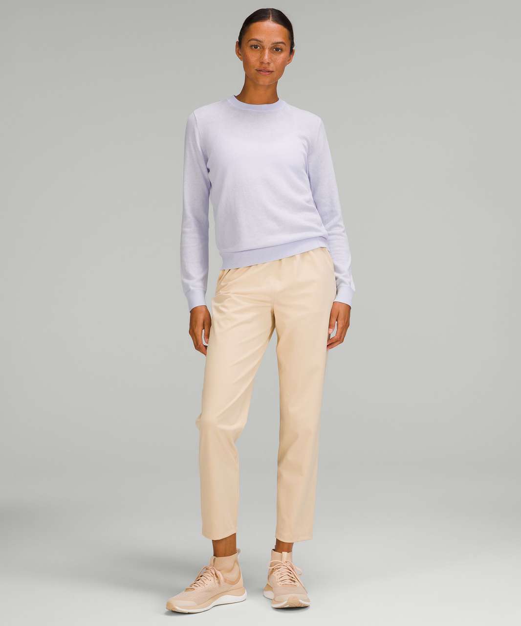 Lululemon Silk-Blend Crewneck Sweater - Pastel Blue