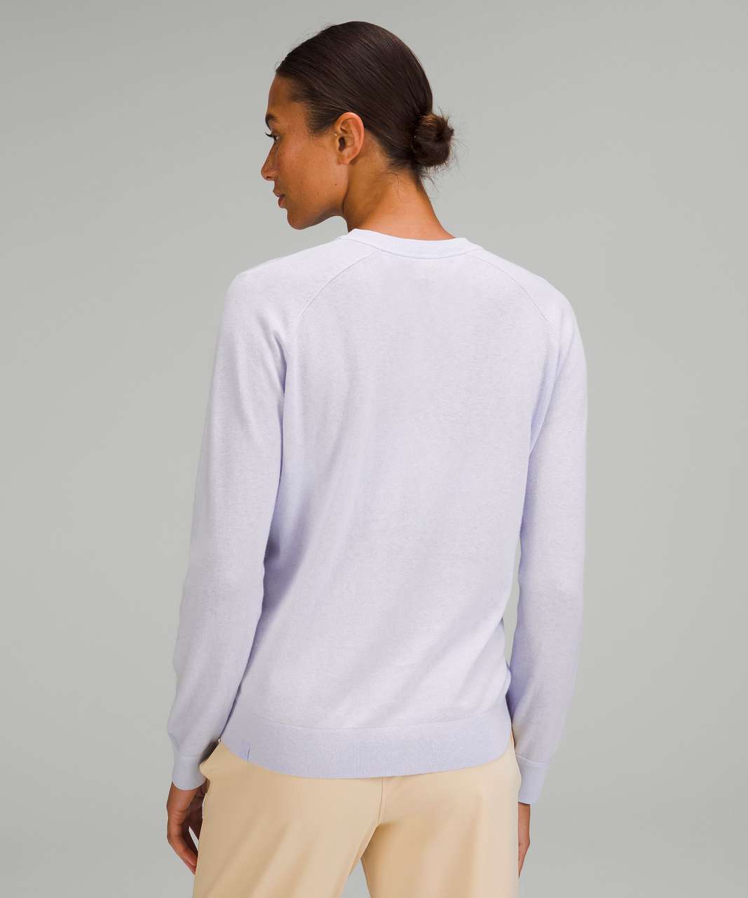 Lululemon Silk-Blend Crewneck Sweater - Pastel Blue