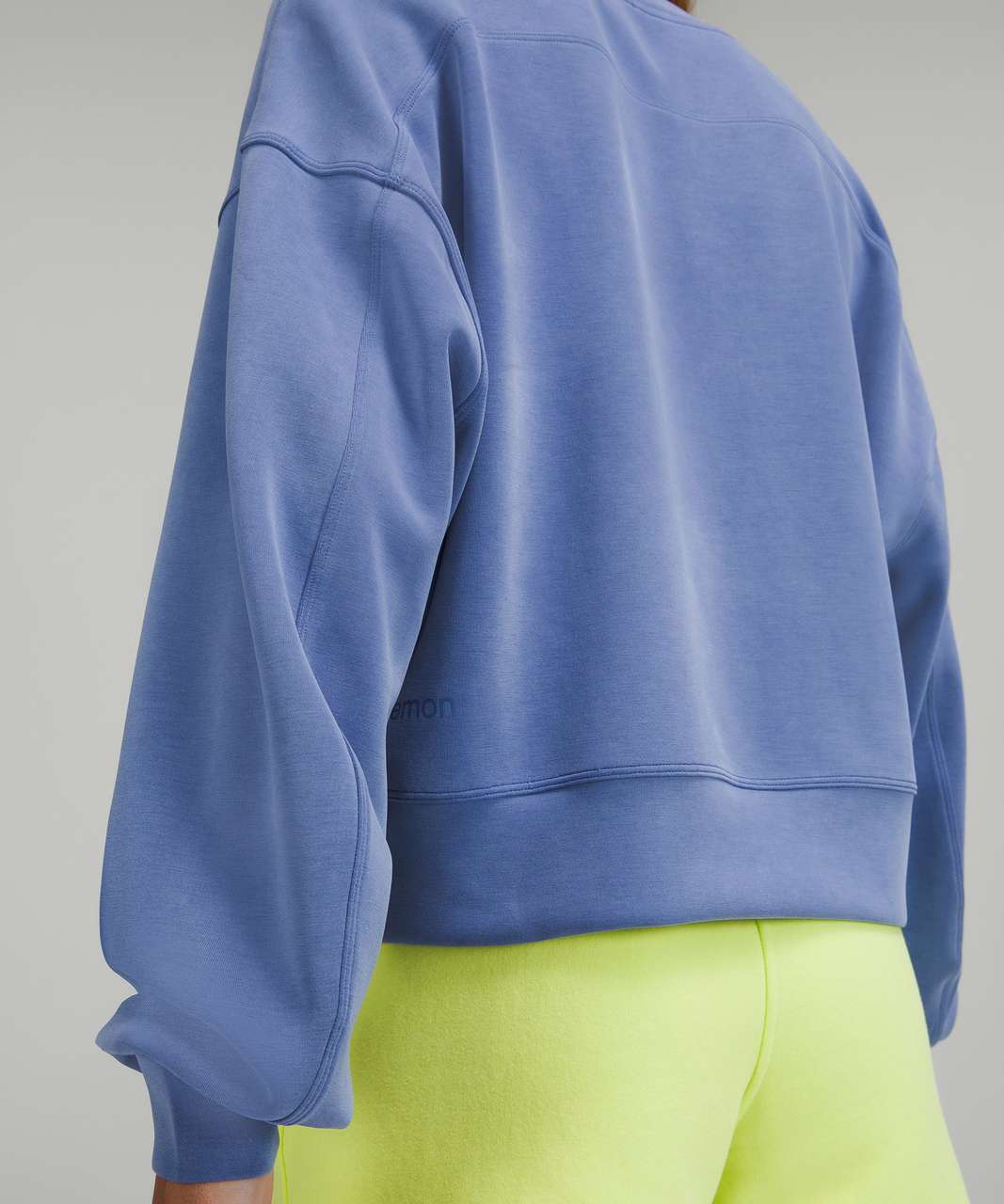 Lululemon Perfectly Oversized Cropped Crew *Softstreme - Water Drop