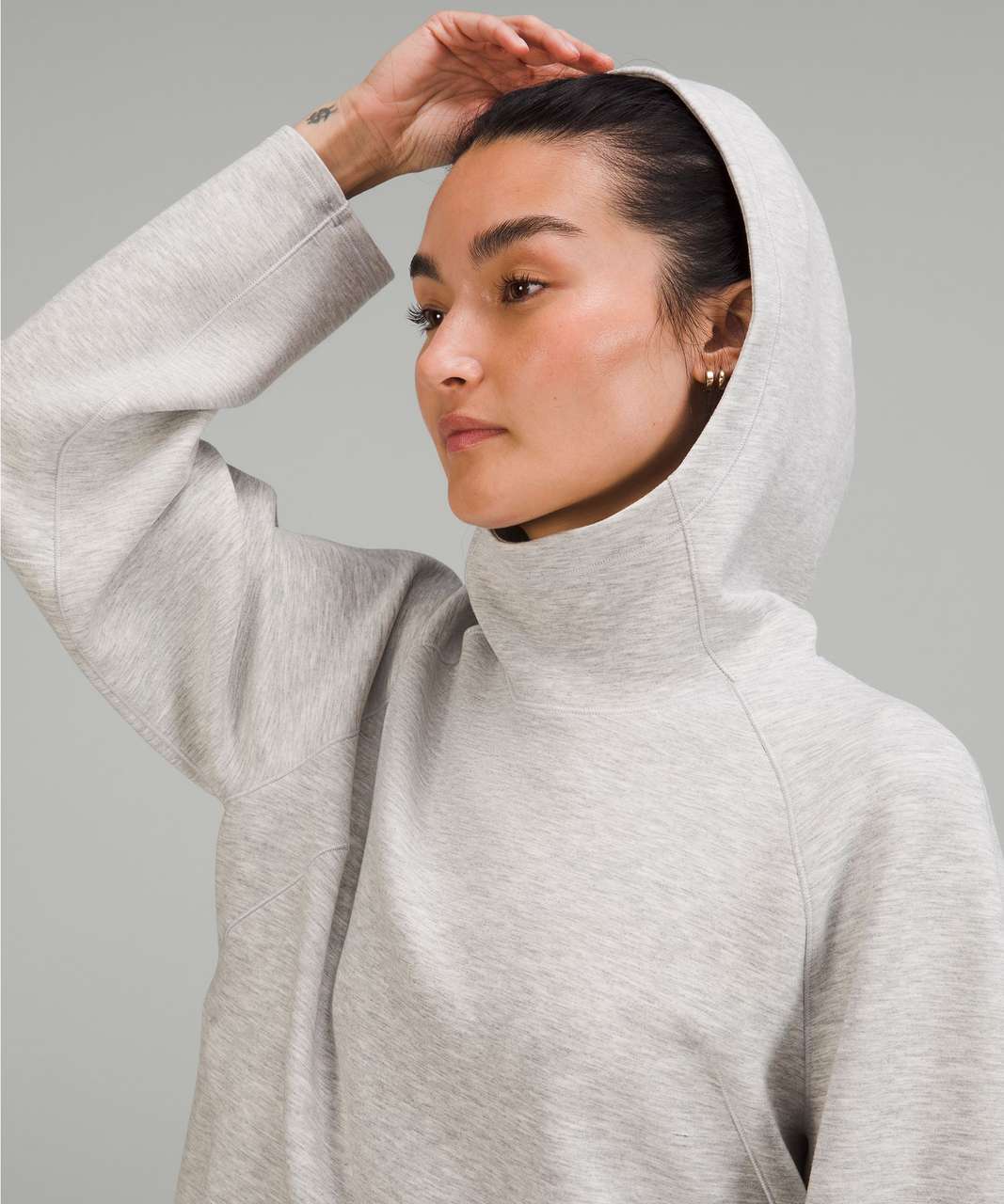 Lululemon AirWrap Modal Pullover Hoodie - Heathered Core Ultra Light Grey