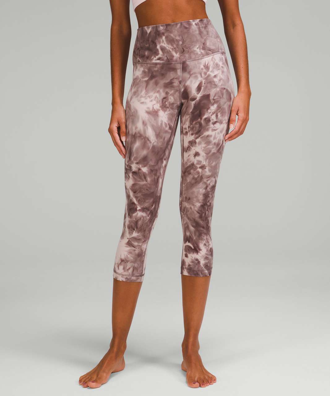 Lululemon Align High-Rise Crop 21 - Diamond Dye Mink Bery Lunar Rock  Shadow Grey - lulu fanatics